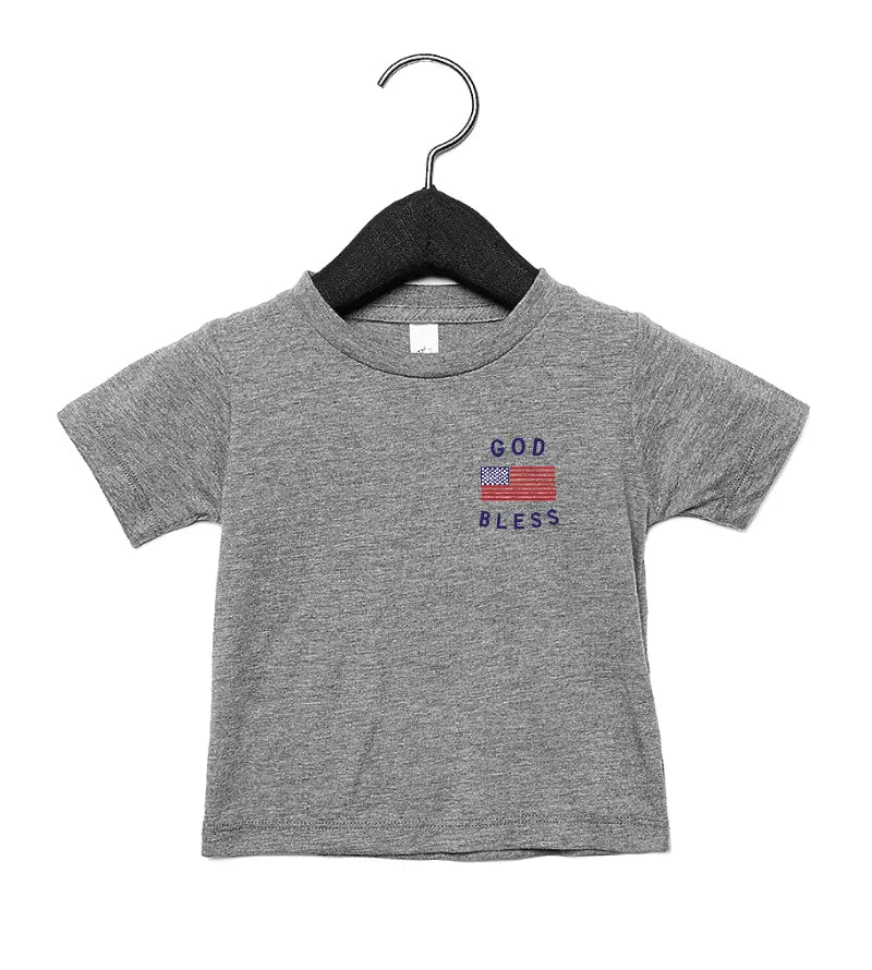 Classic God Bless the USA 4th of July - Pocket Style Saved by Grace Co.