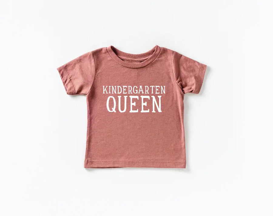 Kindergarten Queen Back to School Tee Saved by Grace Co.