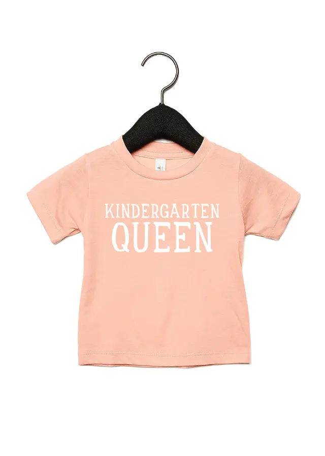 Kindergarten Queen Back to School Tee Saved by Grace Co.