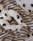 Muslin Quilt | Black & White Yin Yang / Stripe