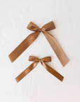 Hair Bow Clip | Satin forever french baby