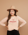 God is Love Bow Pullover