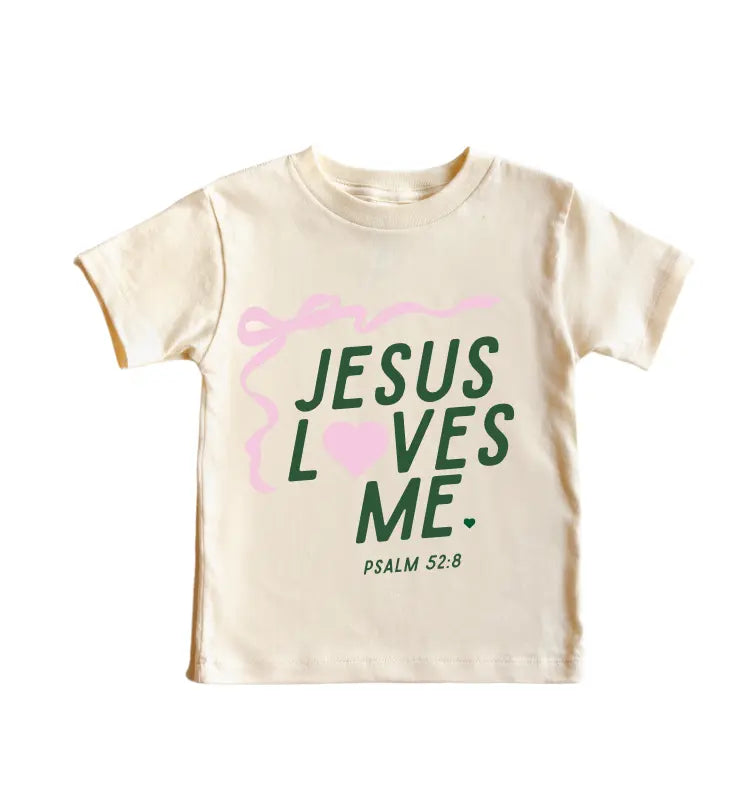 "Jesus Loves Me" Ribbon Tee Saved by Grace Co.