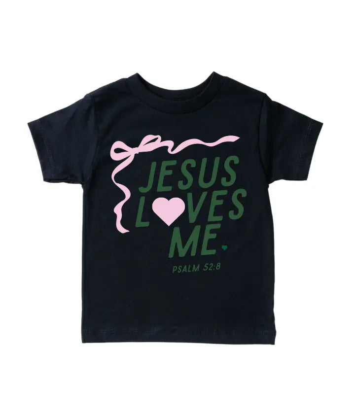 "Jesus Loves Me" Ribbon Tee Saved by Grace Co.