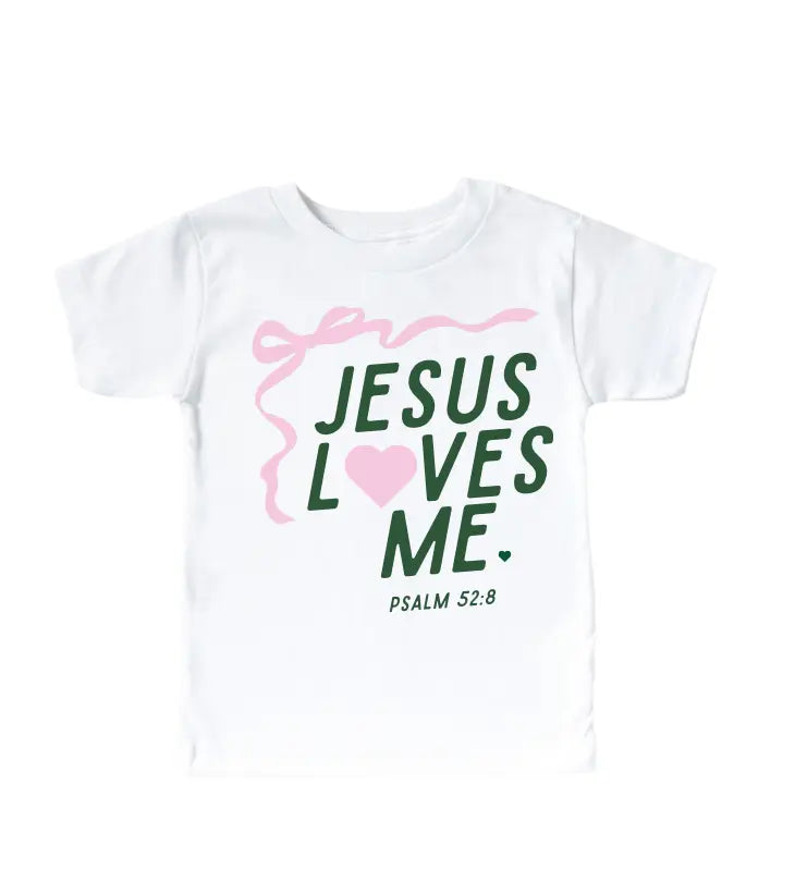 "Jesus Loves Me" Ribbon Tee Saved by Grace Co.