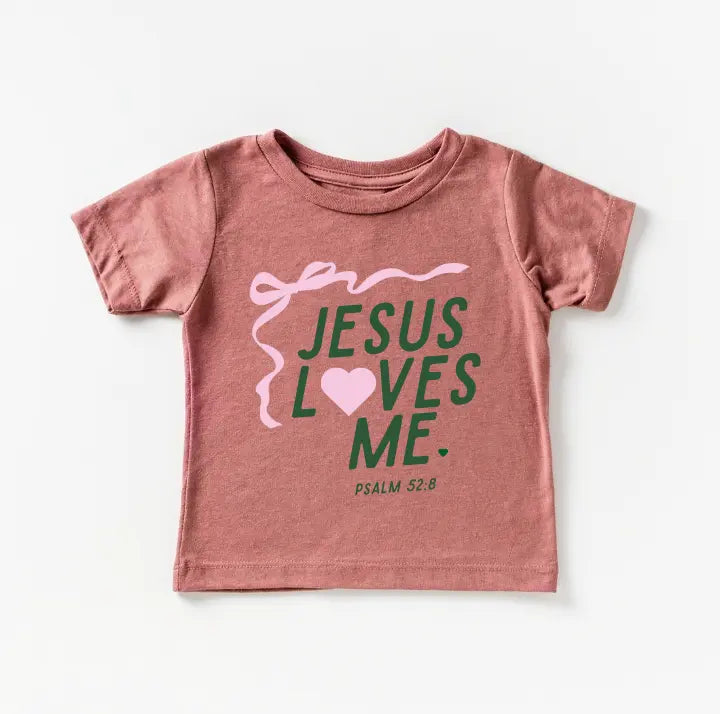 "Jesus Loves Me" Ribbon Tee Saved by Grace Co.