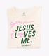 "Jesus Loves Me" Ribbon Tee - Adult Saved by Grace Co.