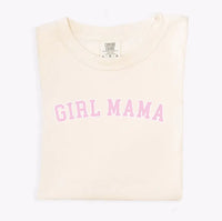 Girl Mama Bold Outline Varsity Tee Saved by Grace Co.