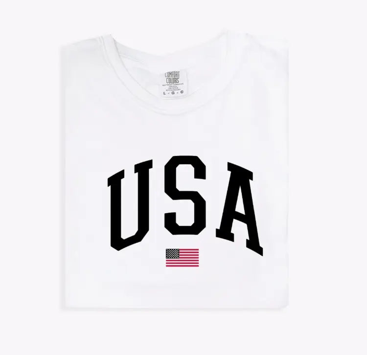 USA Varsity Unisex Tee Saved by Grace Co.