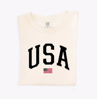 USA Varsity Unisex Tee Saved by Grace Co.