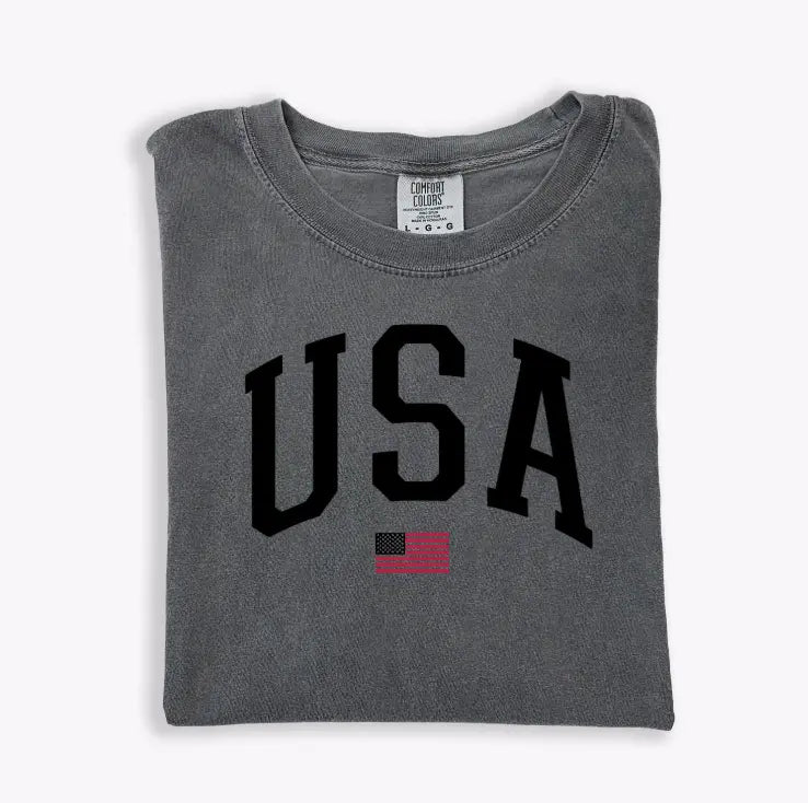 USA Varsity Unisex Tee Saved by Grace Co.
