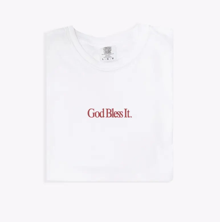 God, Bless It! Minimal Tee - Final Sale Saved by Grace Co.