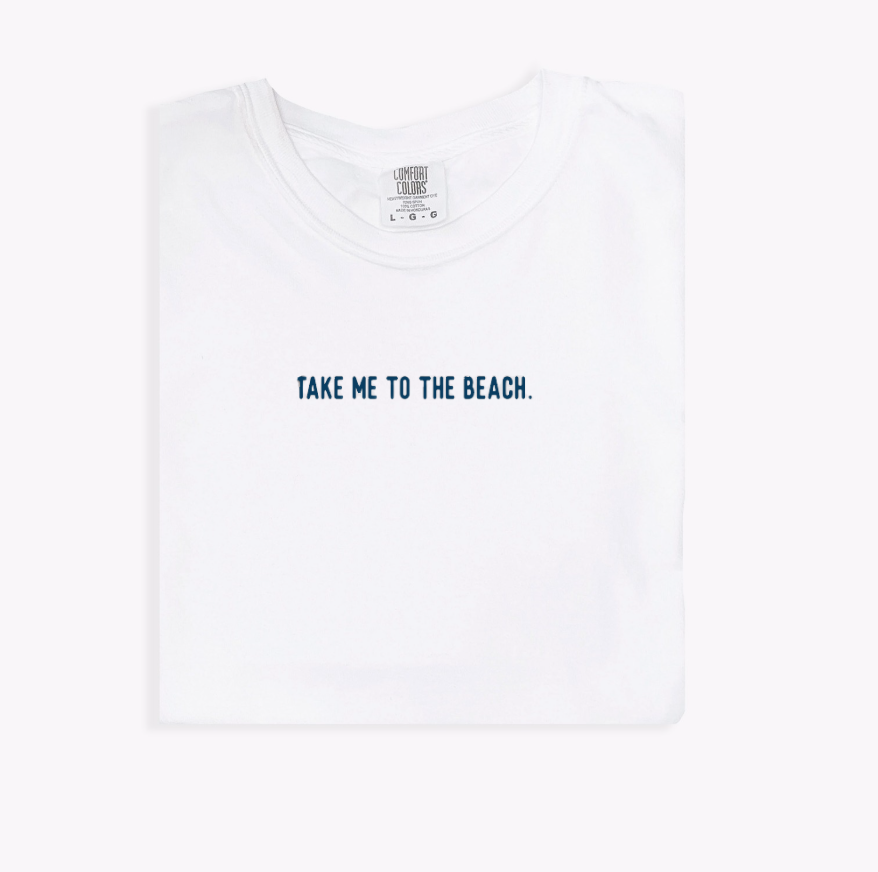 Take Me To The Beach Minimal Tee - Final Sale