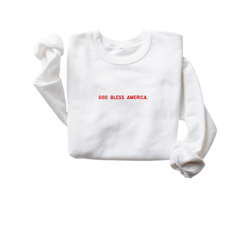 God Bless America Simplistic Pullover - Final Sale