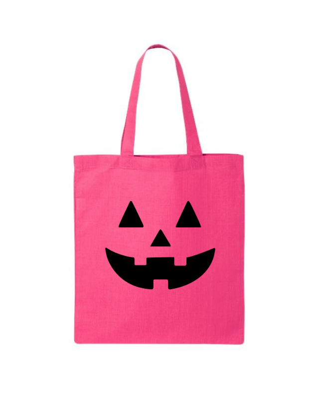 Neon Pink Trick or Treat Bag Saved by Grace Co.
