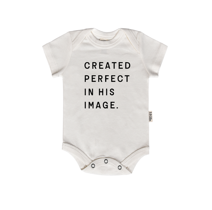 Created Perfect in His Image Onesie SBG Co.