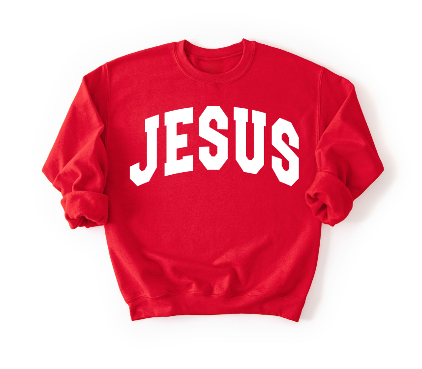 Jesus Varsity Unisex Sweatshirt SBG Co.
