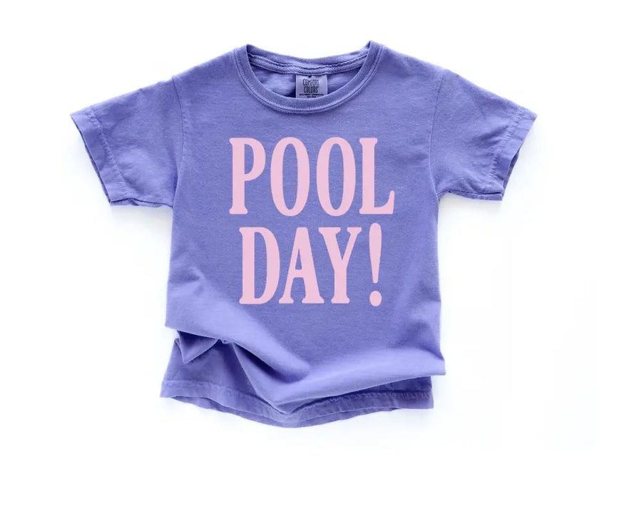 Pool Day! Girls + Boys Kids Tee Saved by Grace Co.