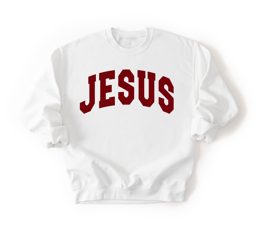 Jesus Varsity Unisex Sweatshirt SBG Co.