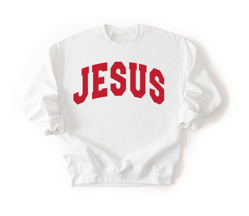 Jesus Varsity Unisex Sweatshirt SBG Co.
