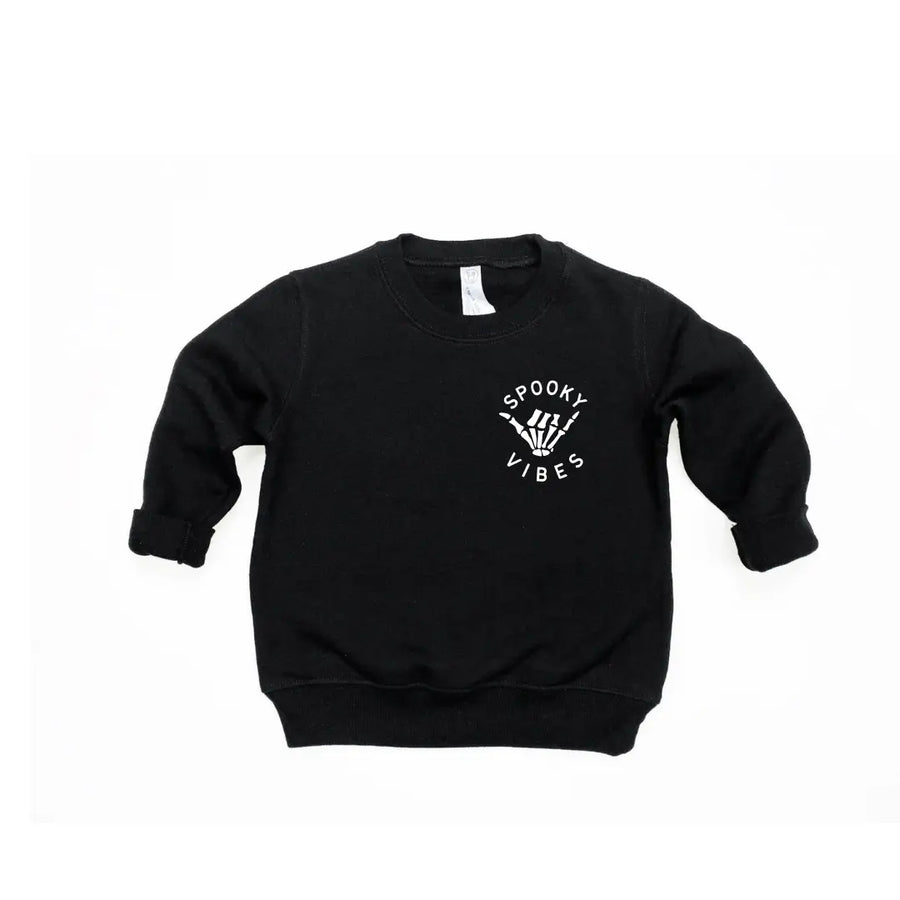 Spooky Vibes Pocket Pullover Sweatshirt Saved by Grace Co.