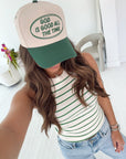 God is Good - Green Vintage Trucker Hat