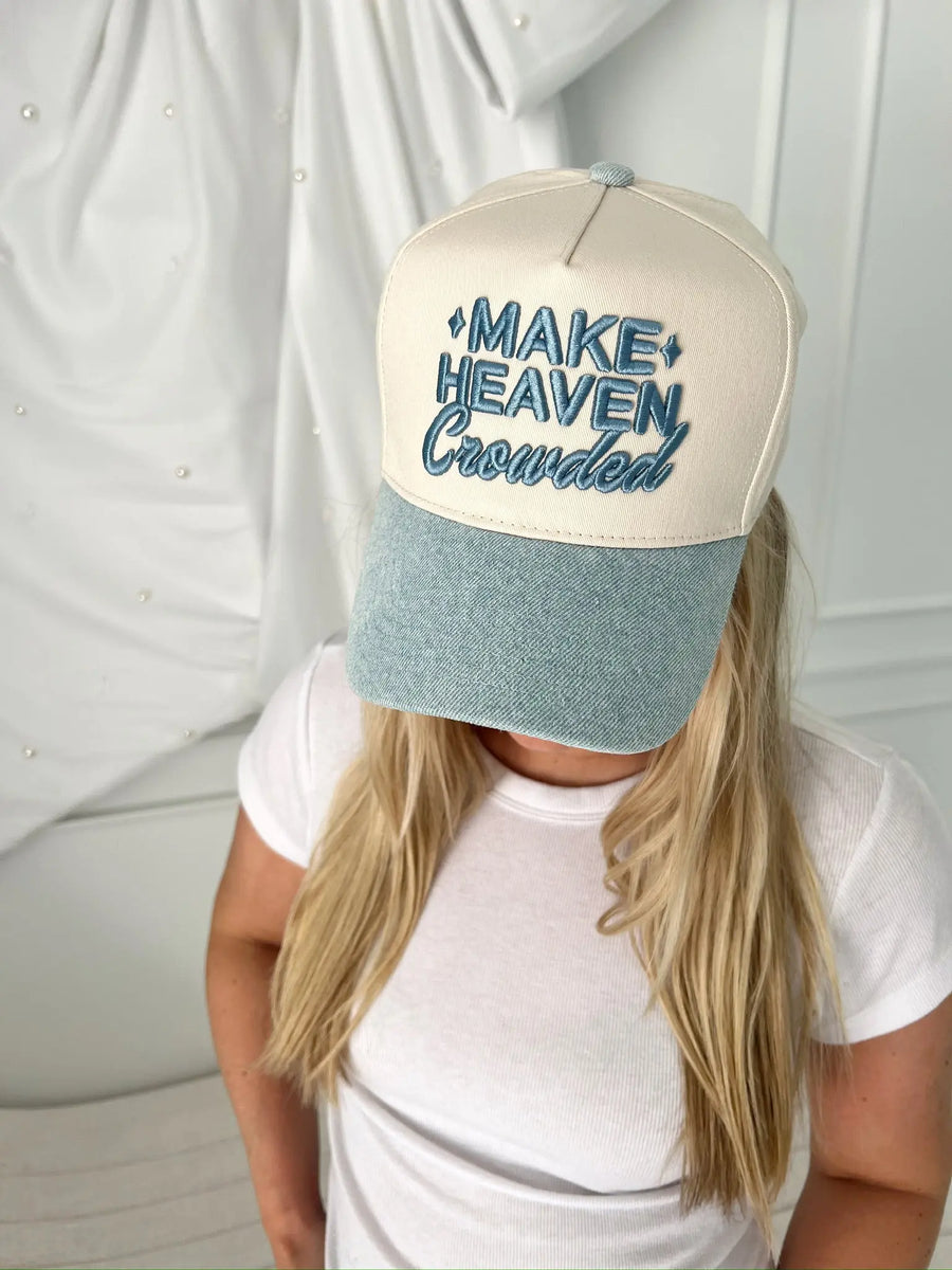 Make Heaven Crowded - Vintage Trucker Hat KenzKustomz