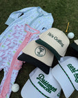 He's Golfing - Green Vintage Trucker Hat - PREORDER