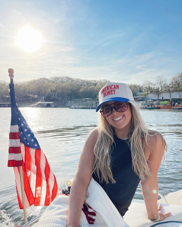 American Honey Vintage Trucker Hat KenzKustomz