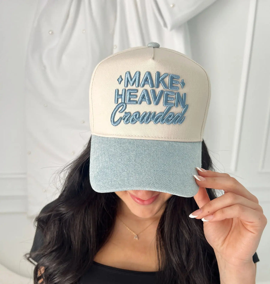 Make Heaven Crowded - Vintage Trucker Hat KenzKustomz
