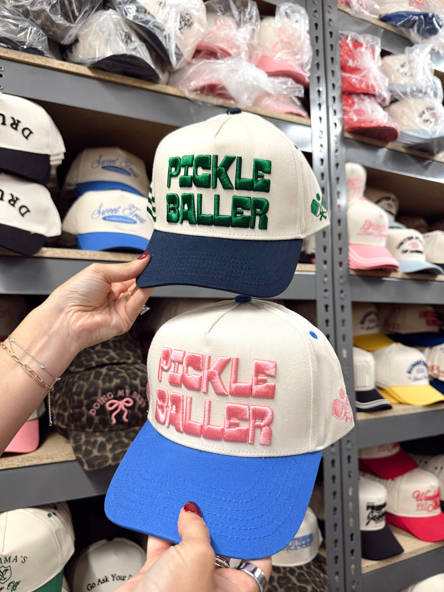 PICKLEBALLER - Vintage Trucker Hat KenzKustomz