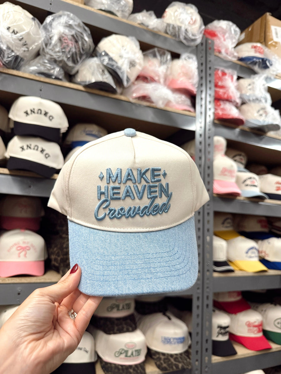 Make Heaven Crowded - Vintage Trucker Hat KenzKustomz