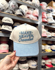 Make Heaven Crowded - Denim Vintage Trucker Hat