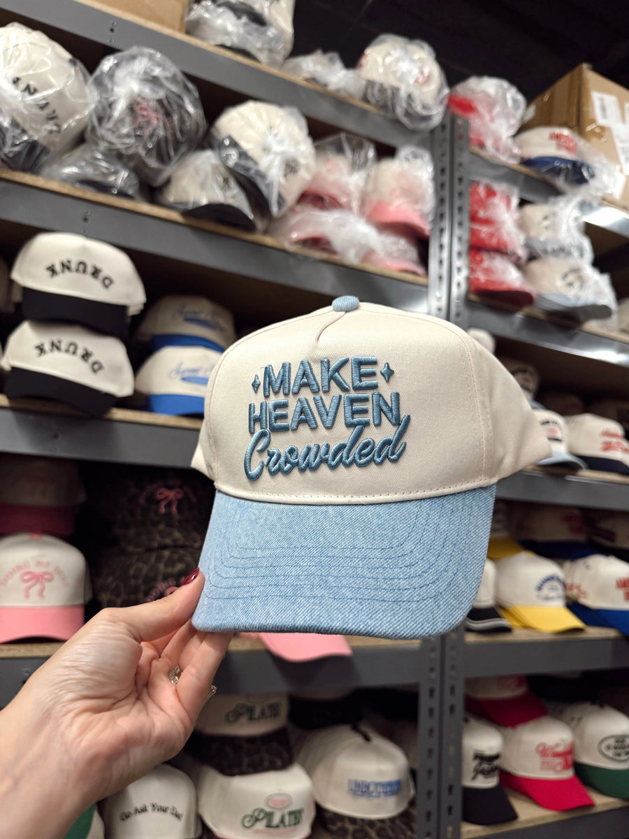 Make Heaven Crowded - Vintage Trucker Hat KenzKustomz