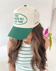 God is Good - Green Vintage Trucker Hat