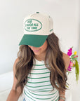 God is Good - Green Vintage Trucker Hat