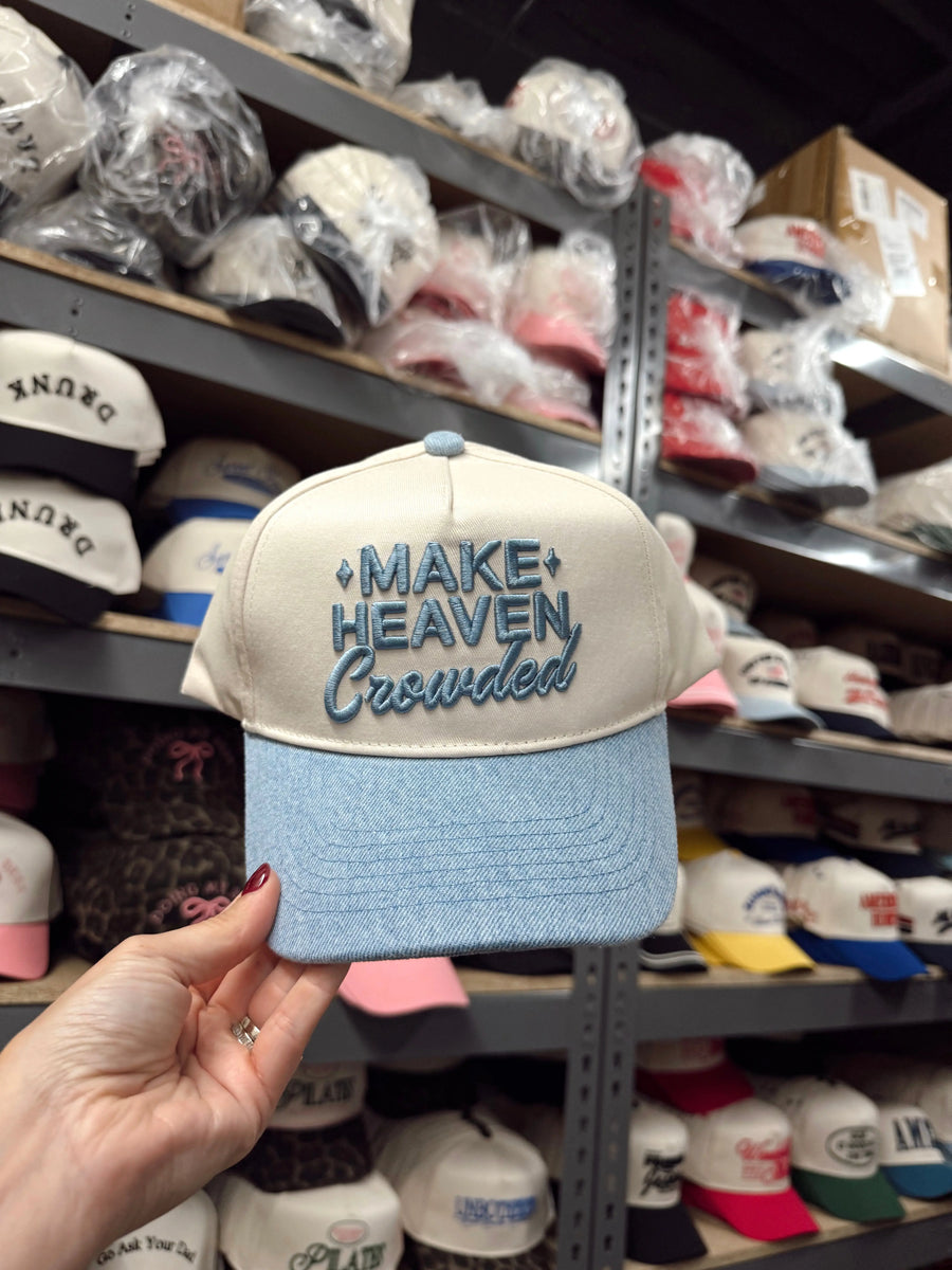 Make Heaven Crowded - Vintage Trucker Hat KenzKustomz