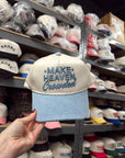 Make Heaven Crowded - Denim Vintage Trucker Hat