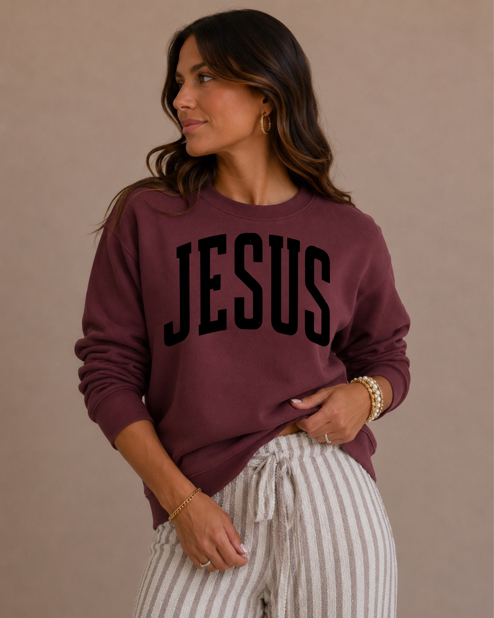 JESUS Fall Inspired Varsity Sweatshirt SBG Co.