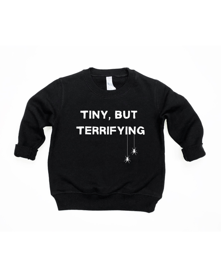 Tiny, But Terrifying Kids Halloween Tee & Sweatshirt SBG Co.