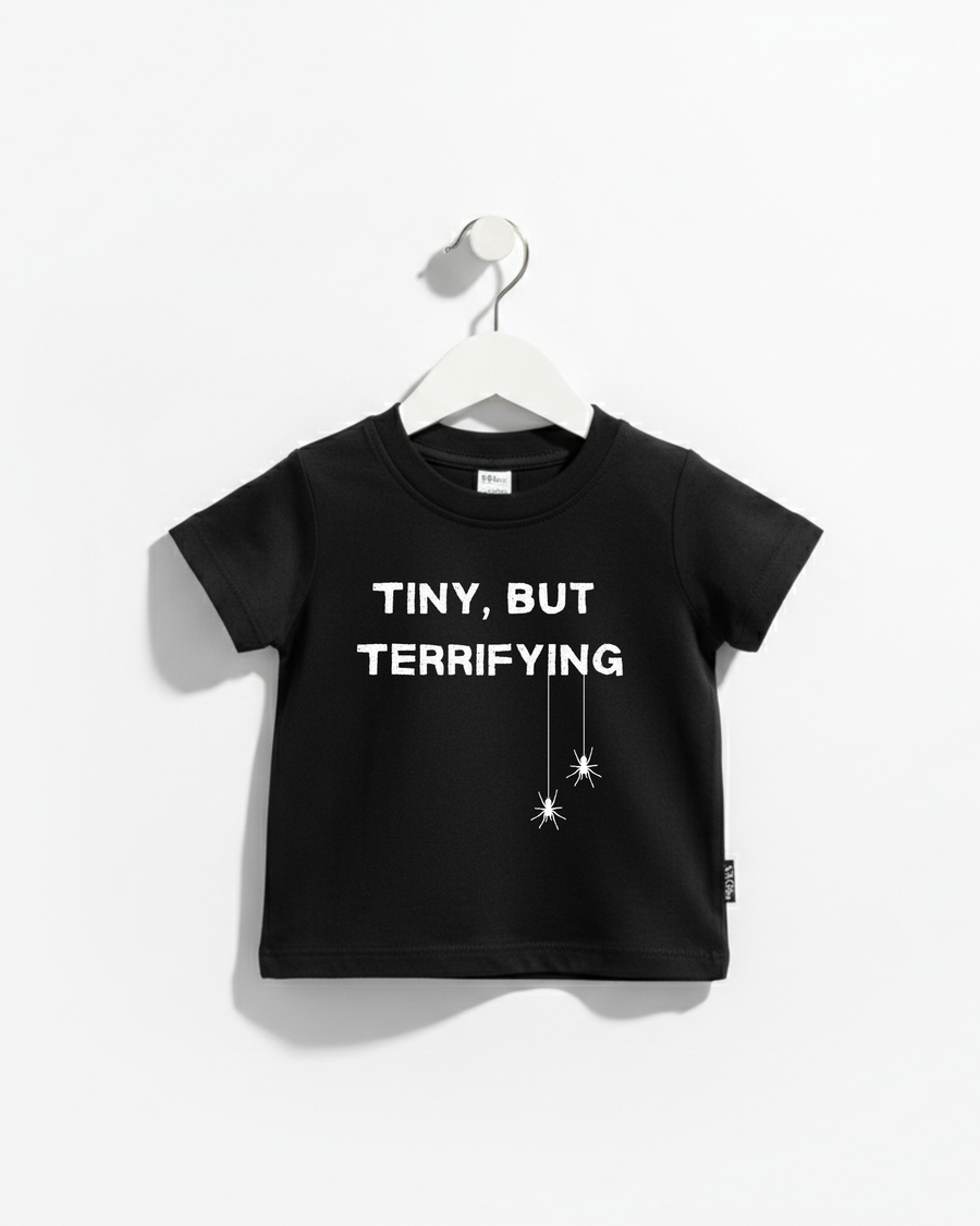 Tiny, But Terrifying Kids Halloween Tee & Sweatshirt SBG Co.
