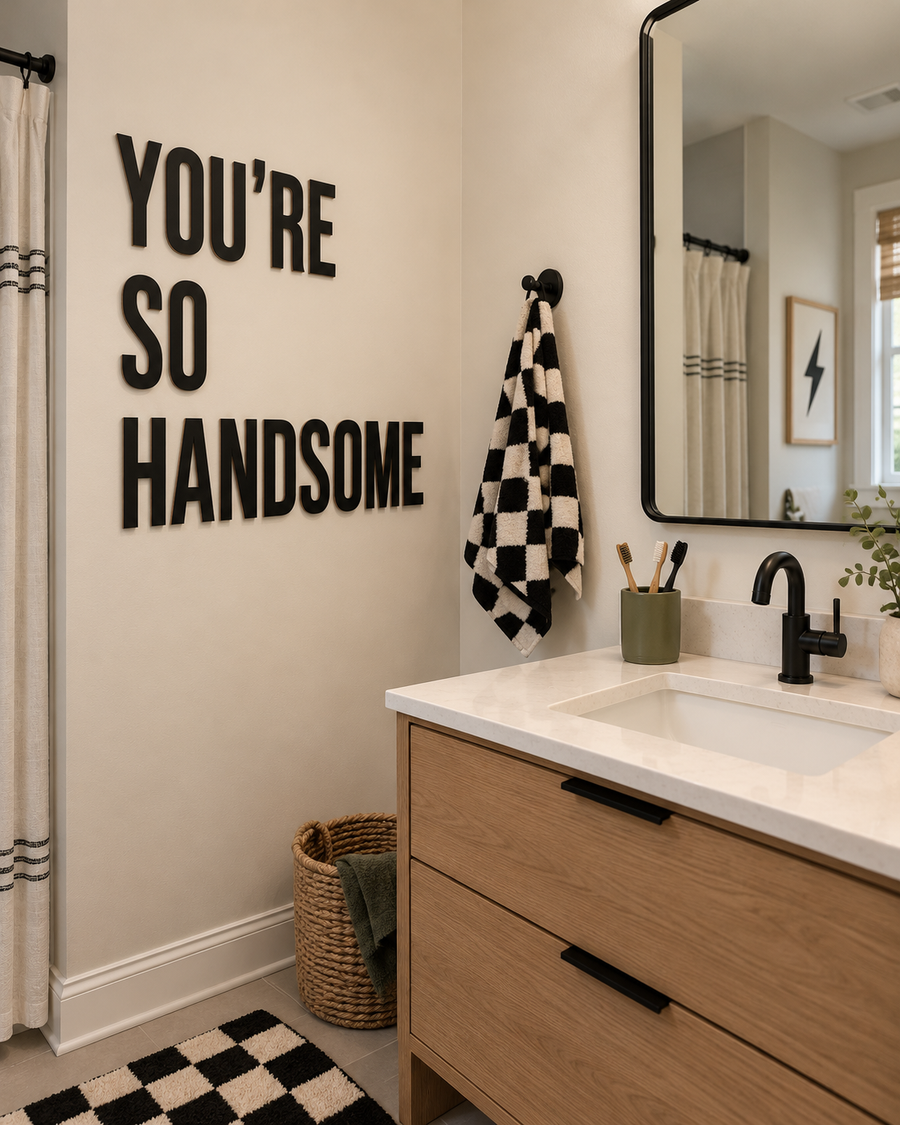 You're So Handsome Sign Saved by Grace Co.