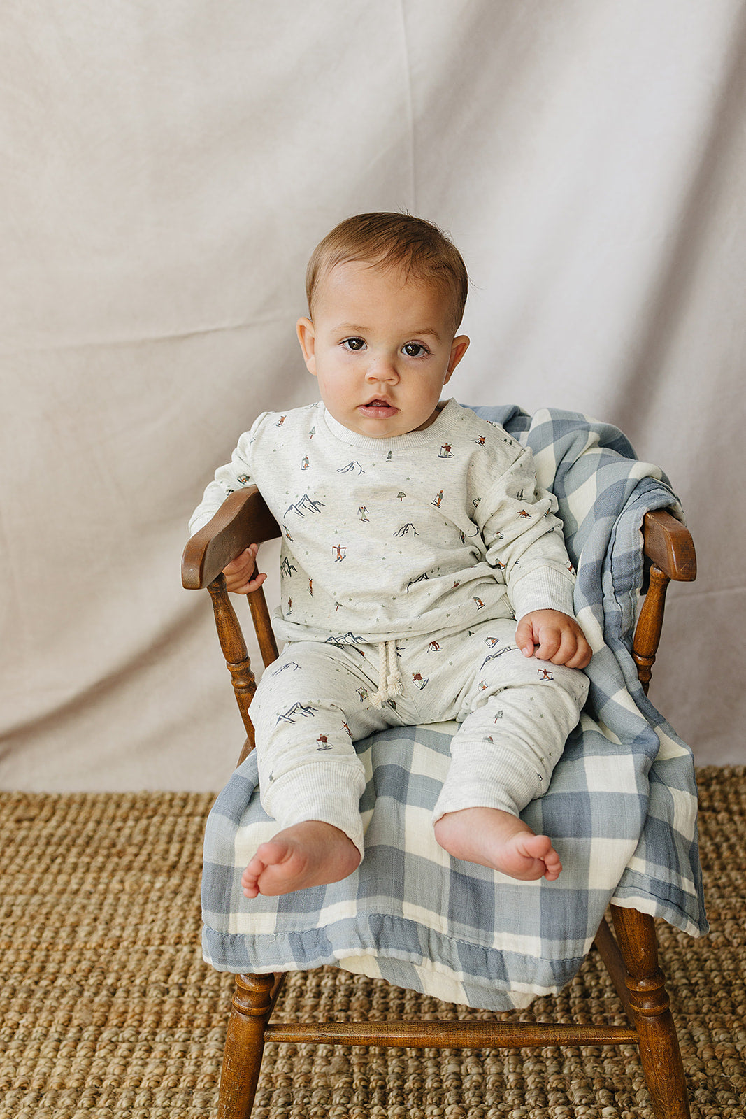 Skier French Terry Set Mebie Baby