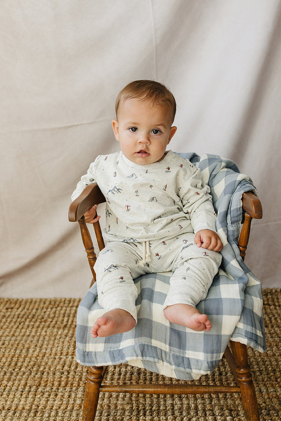 Skier French Terry Set Mebie Baby
