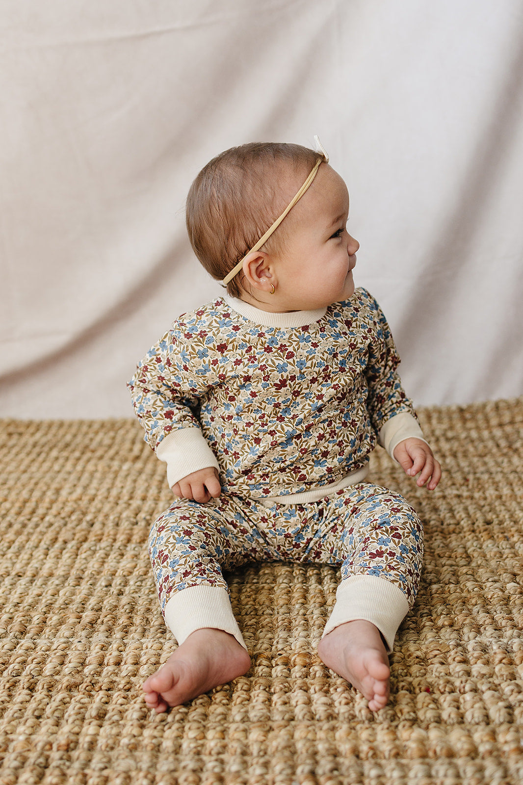 Desert Floral French Terry Set Mebie Baby