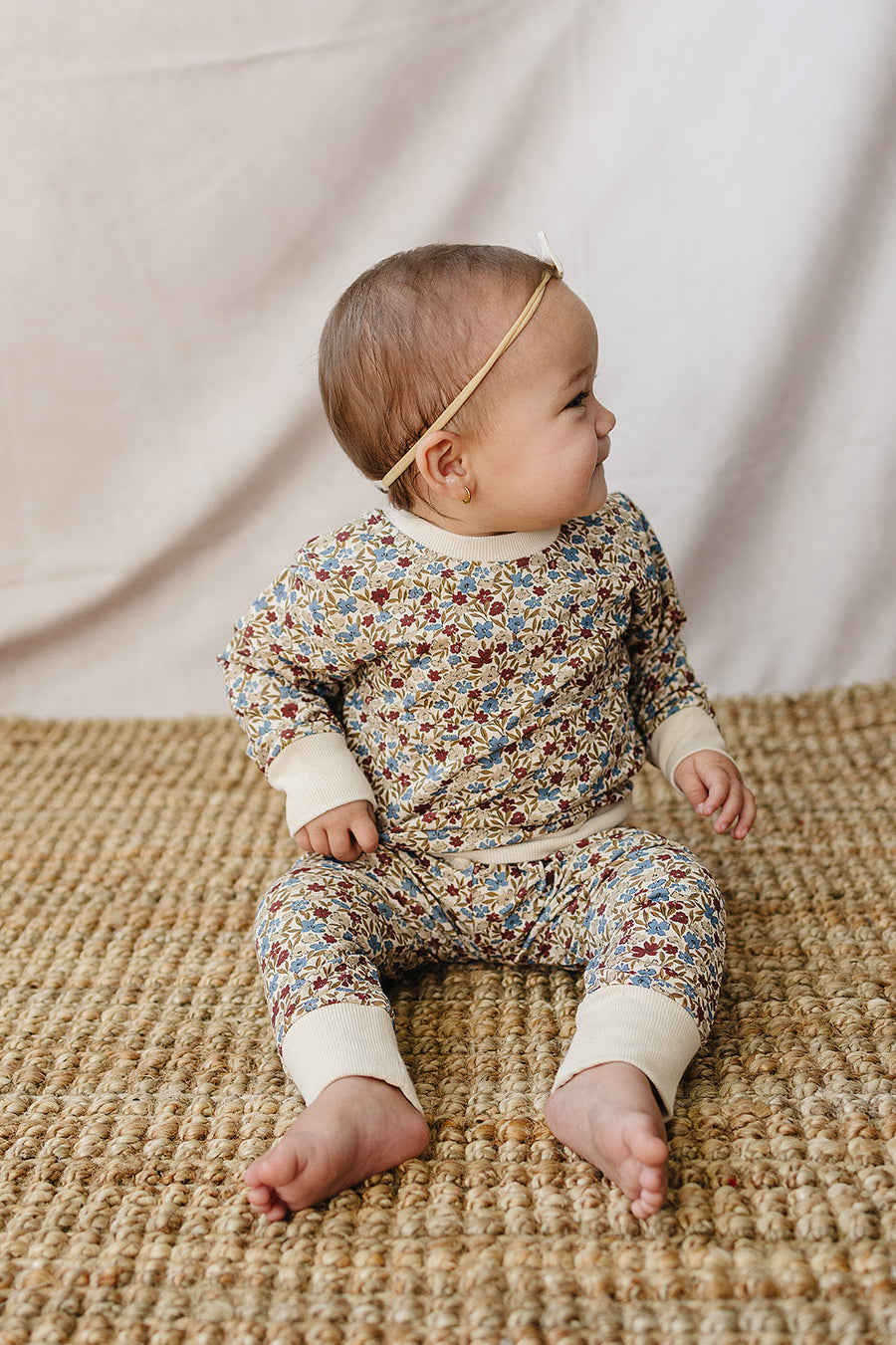 Desert Floral French Terry Set Mebie Baby