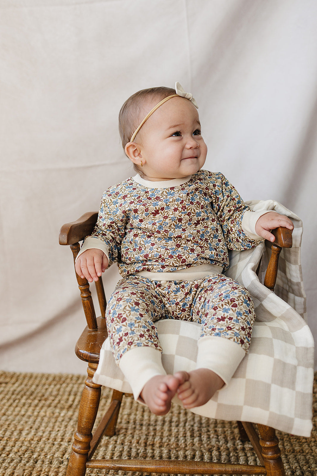 Desert Floral French Terry Set Mebie Baby