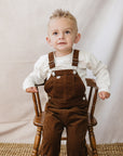 Brown Corduroy Overalls Mebie Baby