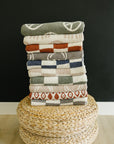 Navy Checkered Plush Blanket