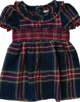 Christmas Plaid Smocked Dress Mebie Baby
